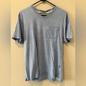 PD&C Light Blue V Neck T-Shirt with Pocket